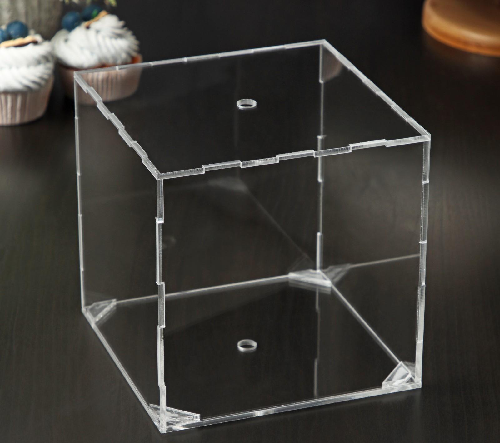 Фальшярус для торта, куб, 15×15×15 см, цвет прозрачный