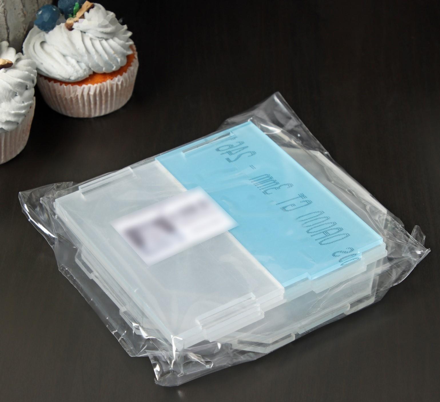 Фальшярус для торта восьмигранный, d=15 см, h=12 см, цвет прозрачный