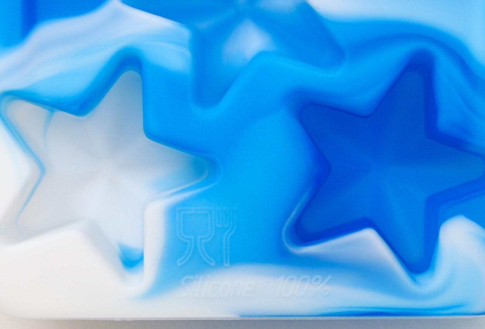 Форма для льда и кондитерских изделий «Звездочки», цвет синий