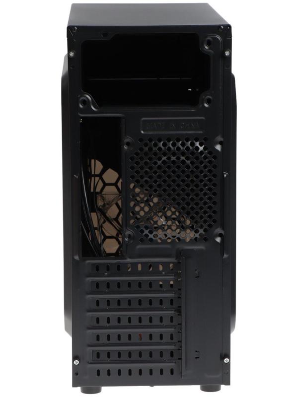 Корпус ExeGate Miditower EVO-8205, без БП,ATX,1хUSB2.0, 1хUSB3.0,чёрный с голубой подсветкой