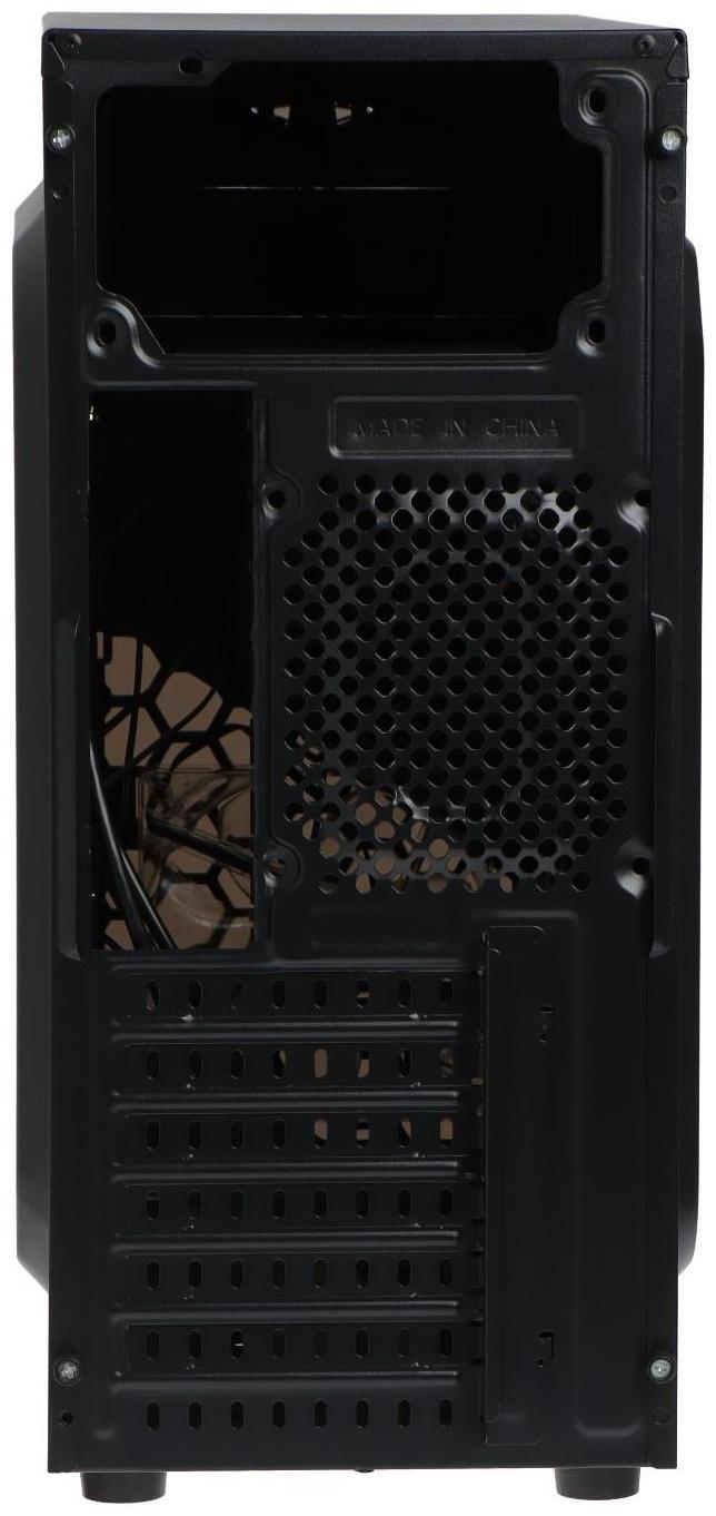 Корпус ExeGate Miditower EVO-8207, без БП,ATX,1хUSB2.0, 1хUSB3.0,чёрный с красной подсветкой