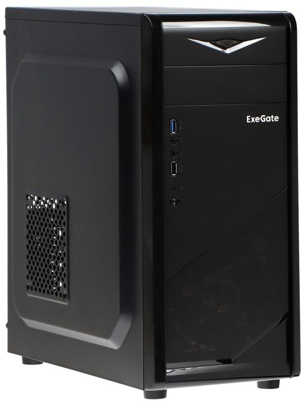 Корпус ExeGate Miditower EVO-8207, без БП,ATX,1хUSB2.0, 1хUSB3.0,чёрный с красной подсветкой