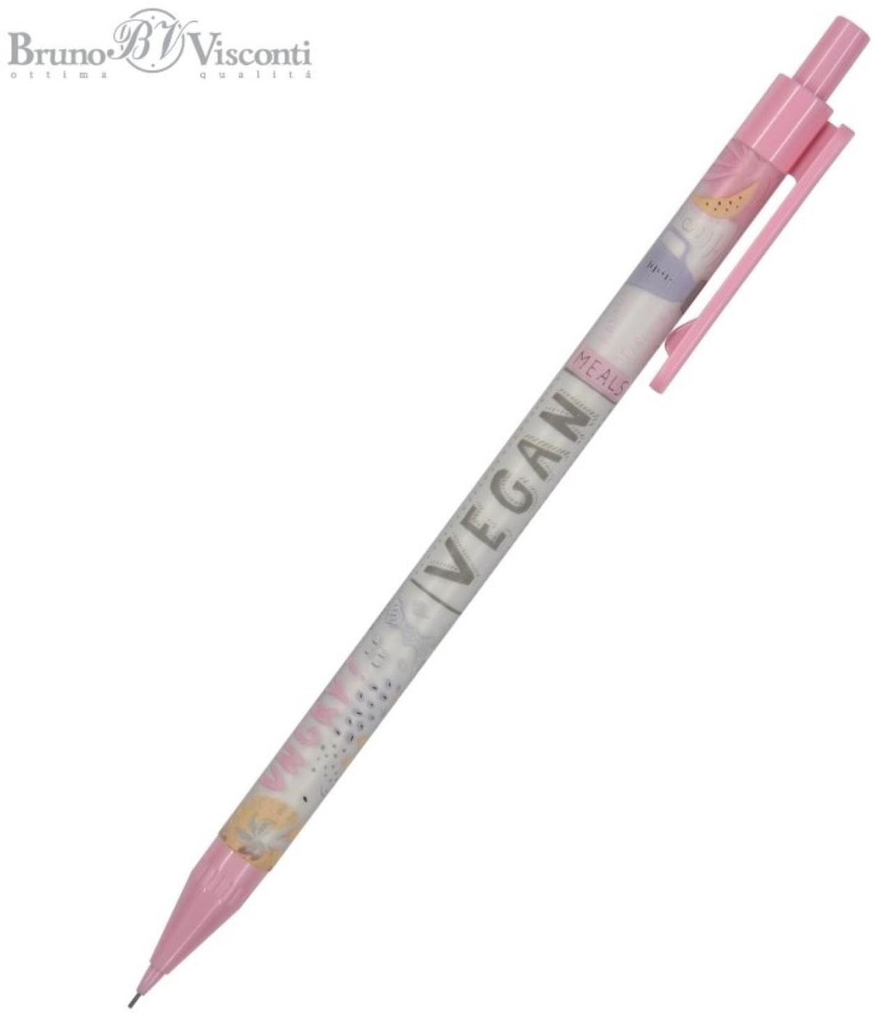 Карандаш механический 0.5 мм BrunoVisconti. IceGraphix Vegan, НВ, пластиковый корпус