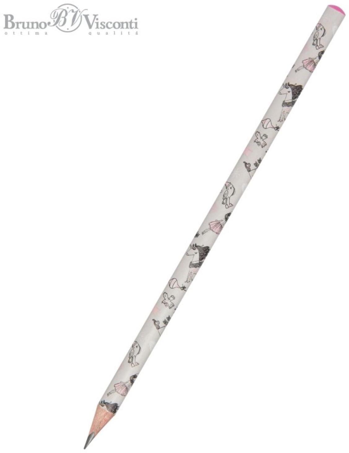 Карандаш чернографитный 2.0 мм Happy Graphix 