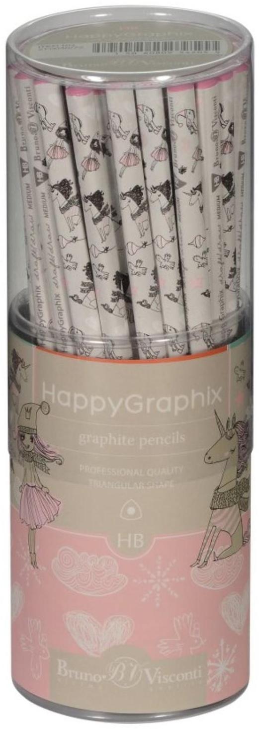 Карандаш чернографитный 2.0 мм Happy Graphix 