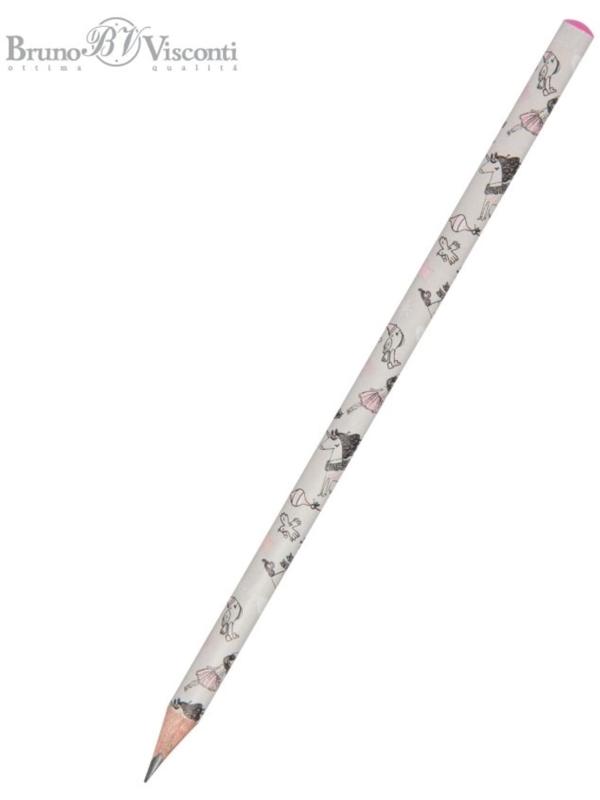 Карандаш чернографитный 2.0 мм Happy Graphix 