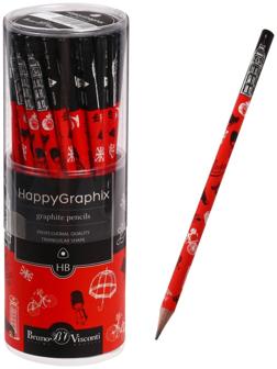Карандаш чернографитный 2.0 мм Happy Graphix 