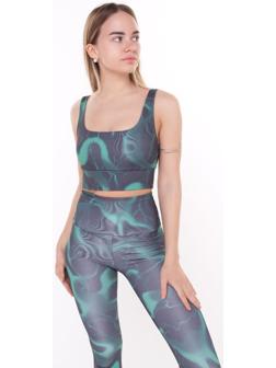 Топ женский, цвет чёрный/гром, размер 42 (XS)