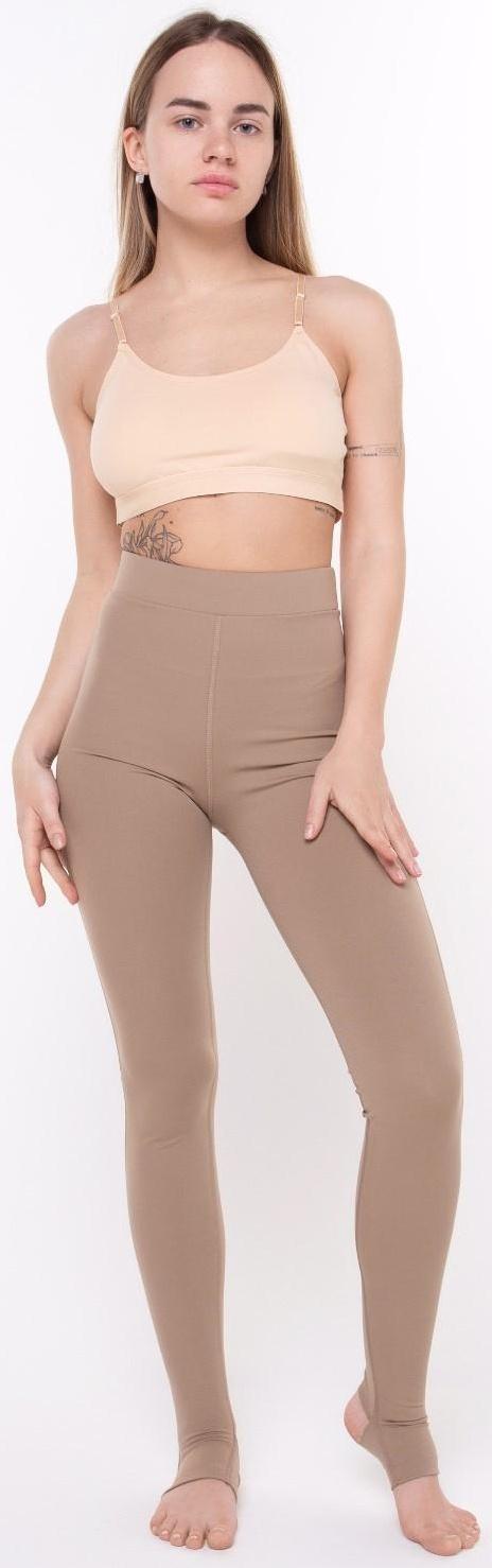 Леггинсы женские, цвет кофе, размер 44 (S)