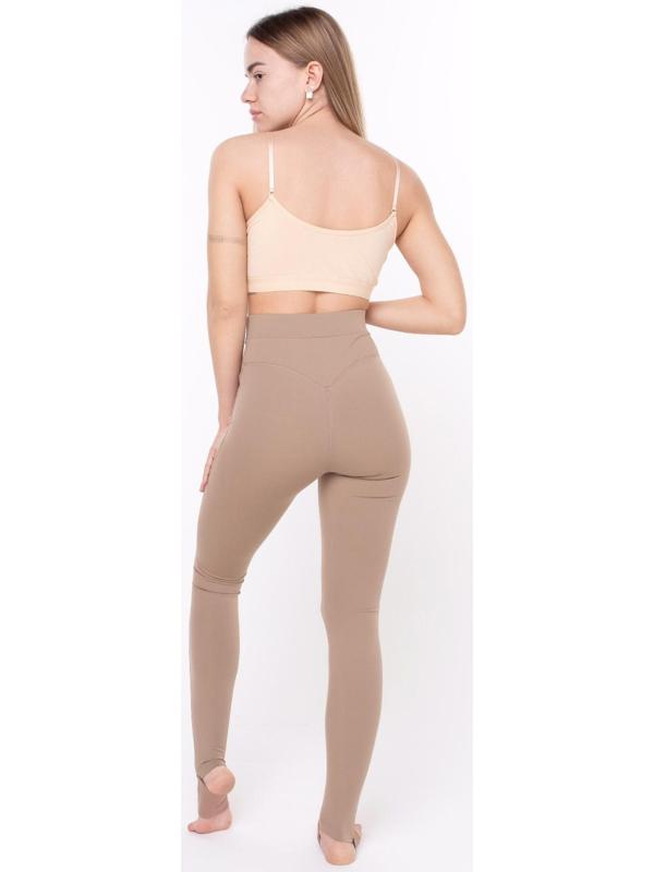 Леггинсы женские, цвет кофе, размер 44 (S)