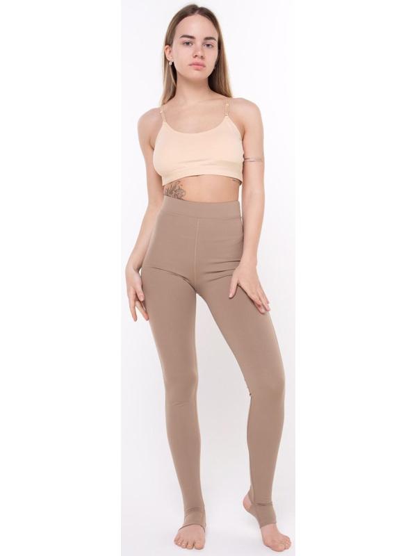 Леггинсы женские, цвет кофе, размер 44 (S)