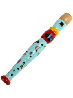 Игрушка деревянная «Дудочка. Синий трактор» 23 см