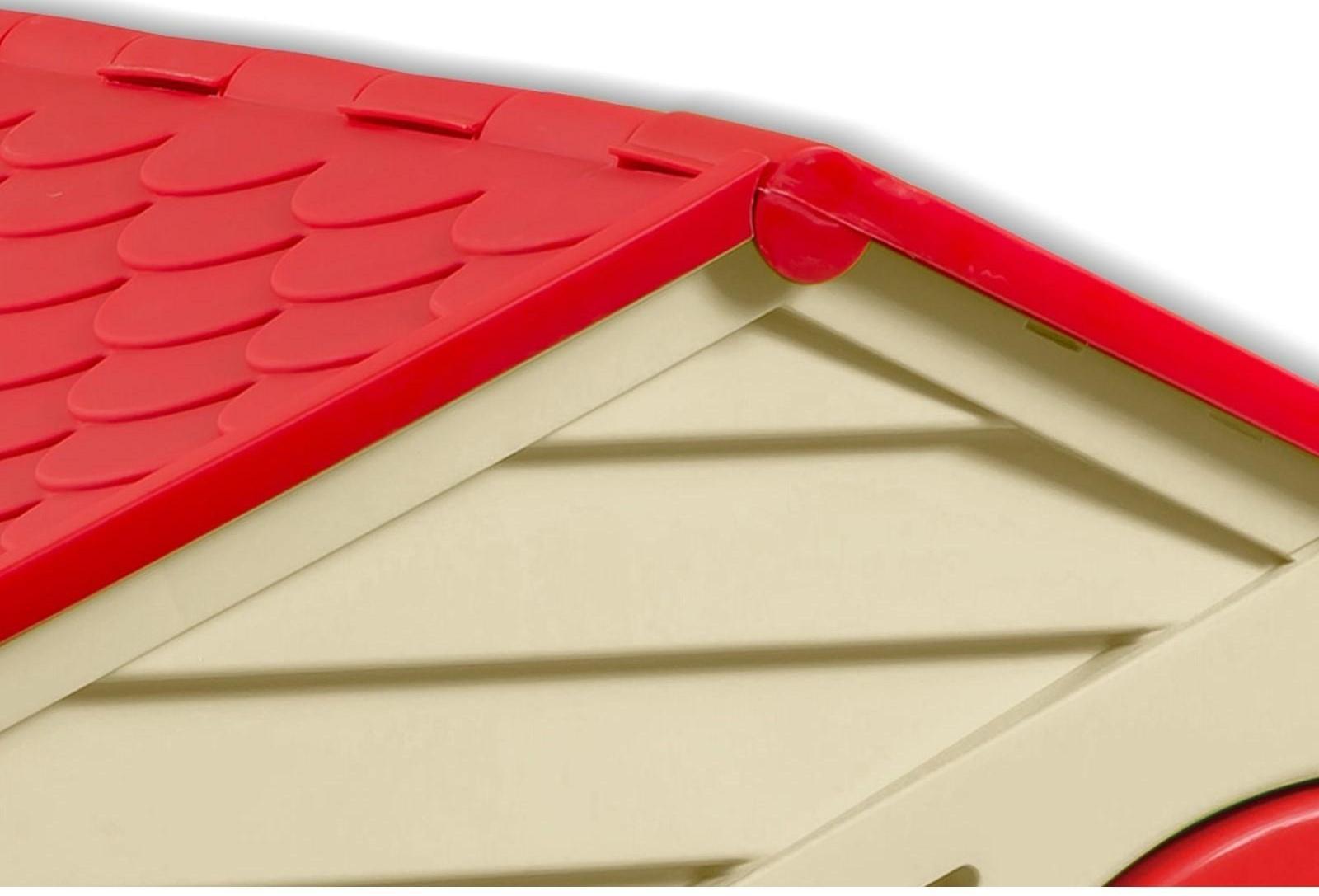 Домик игровой, цвета: красный, голубой, бежевый