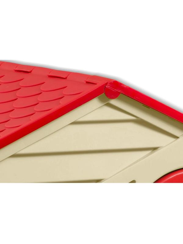 Домик игровой, цвета: красный, голубой, бежевый