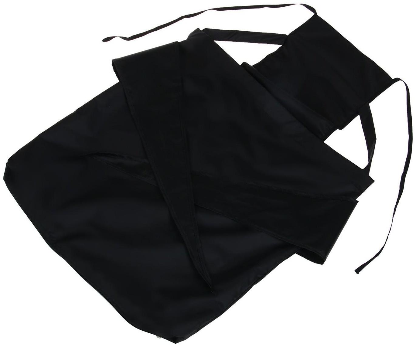 Фартук для сбора урожая, один карман на молнии, чёрный, «Кенгуру»