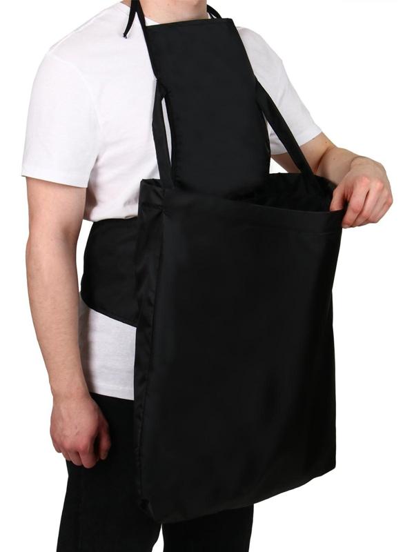 Фартук для сбора урожая, один карман на молнии, чёрный, «Кенгуру»