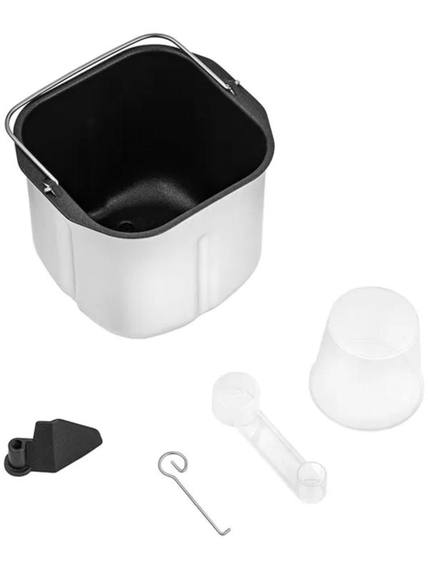 Хлебопечь Kitfort КТ-306, 450 Вт, 12 программ, до 0.75 кг, выбор цвета корочки, серебристая