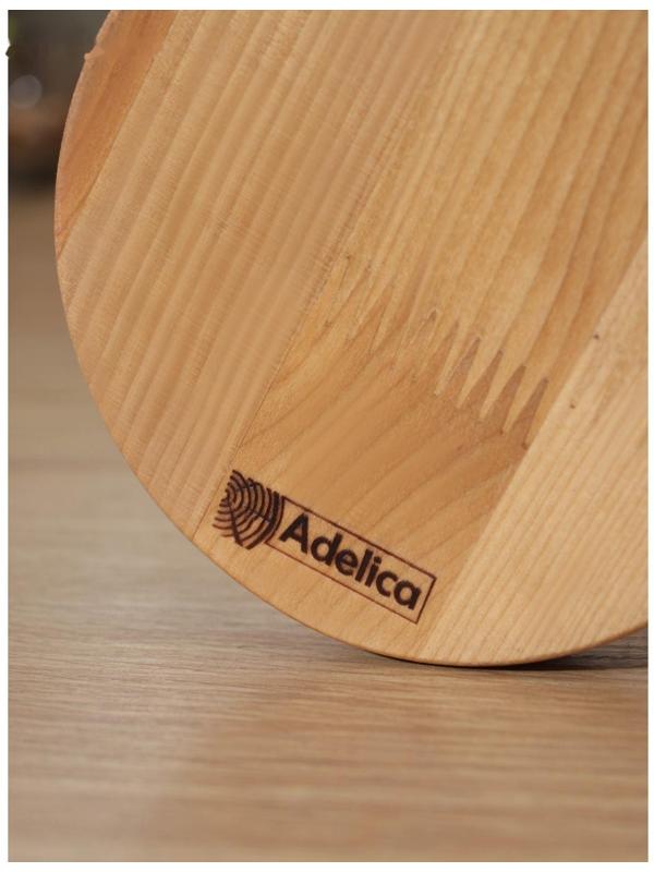 Подставка для кружек Adelica, основа d=13×1,8см, высота 35 см, вешалка 8 см, берёза