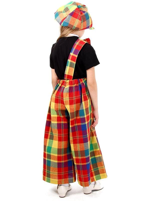 Карнавальный костюм «Клоун с бабочкой», цветная клетка, рост 134-152 см