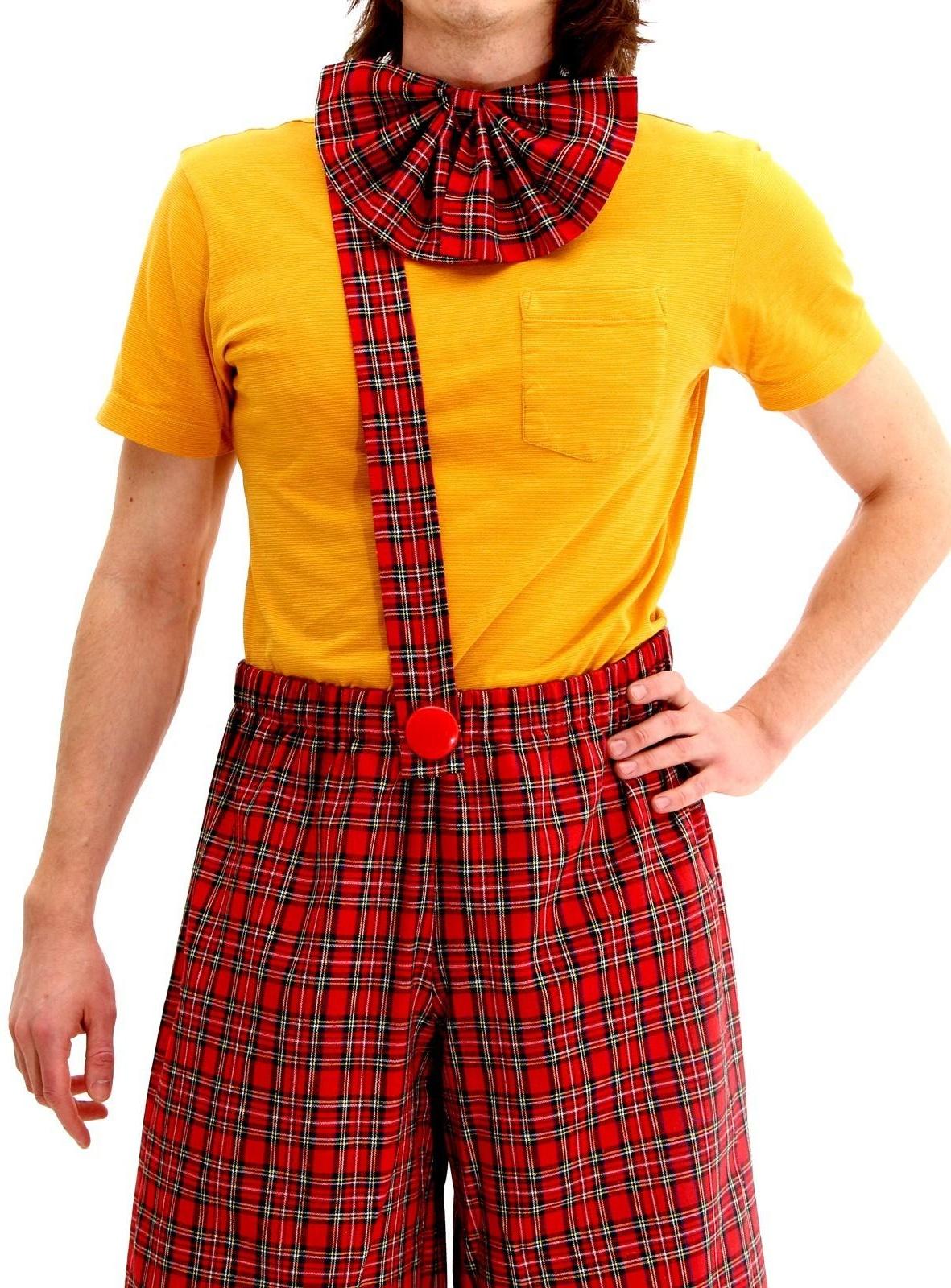 Карнавальный костюм «Клоун с бабочкой», красная клетка, р. 48-56