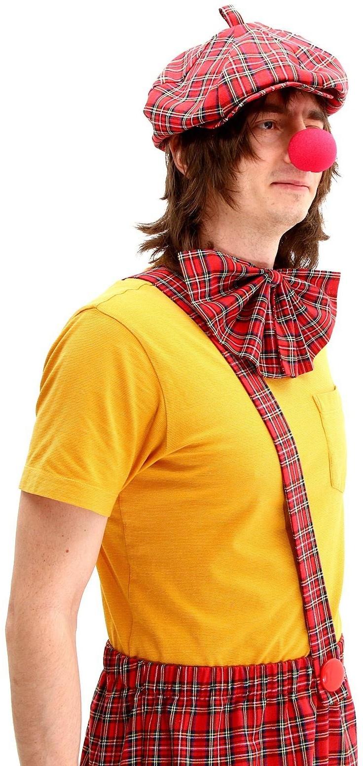 Карнавальный костюм «Клоун с бабочкой», красная клетка, р. 48-56