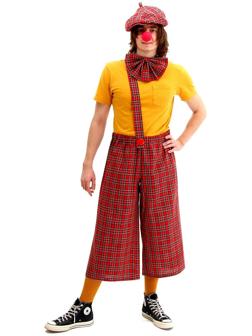 Карнавальный костюм «Клоун с бабочкой», красная клетка, р. 48-56
