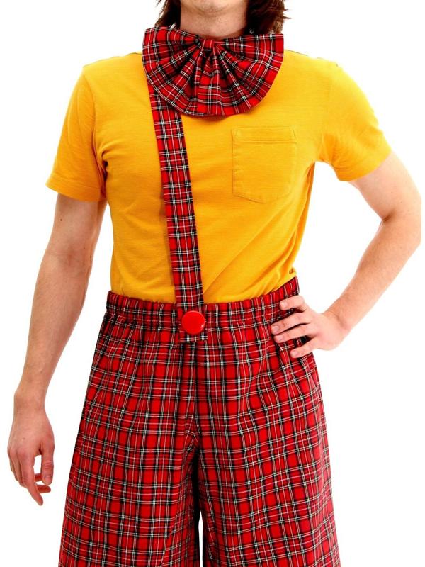 Карнавальный костюм «Клоун с бабочкой», красная клетка, р. 48-56