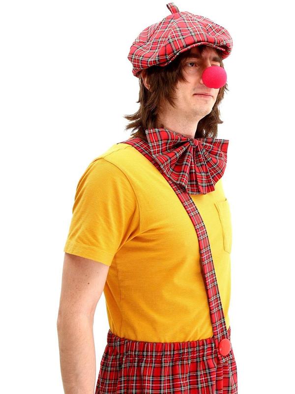 Карнавальный костюм «Клоун с бабочкой», красная клетка, р. 48-56