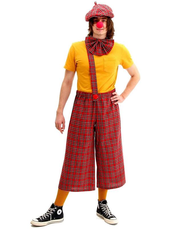 Карнавальный костюм «Клоун с бабочкой», красная клетка, р. 48-56