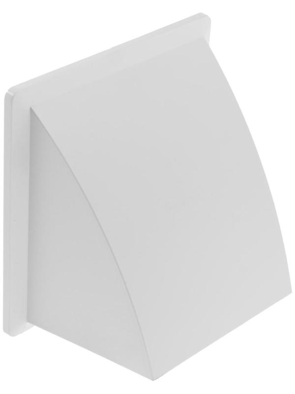 Выход стенной ZEIN, 170 х 170 мм, d=100 мм, с обратным клапаном, белый