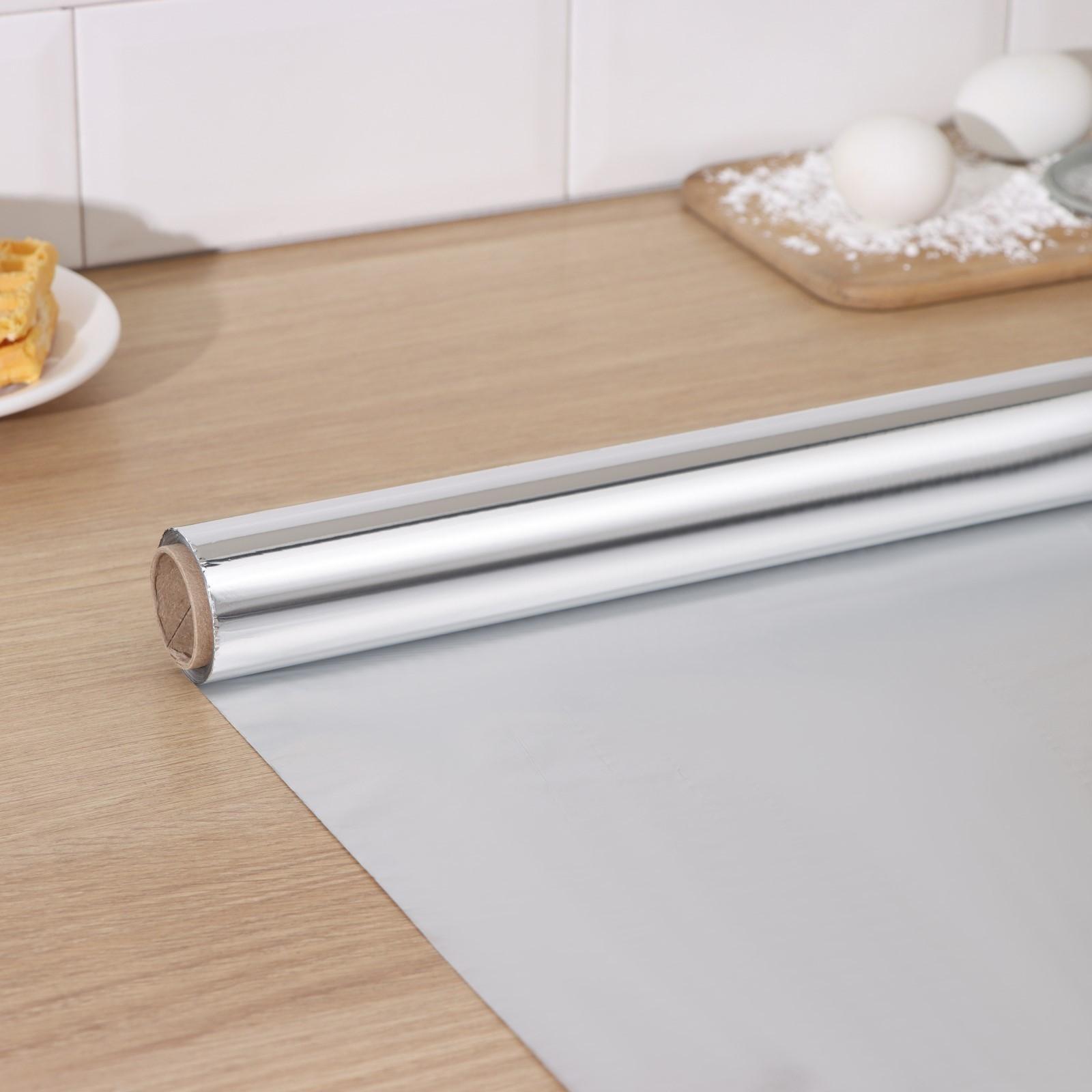 Фольга алюминиевая Доляна, 29см х 5м, 14 мкм