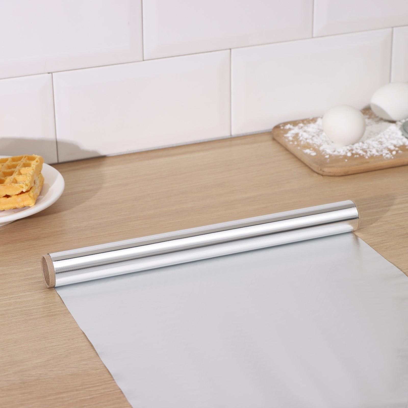 Фольга алюминиевая Доляна, 29см х 5м, 14 мкм