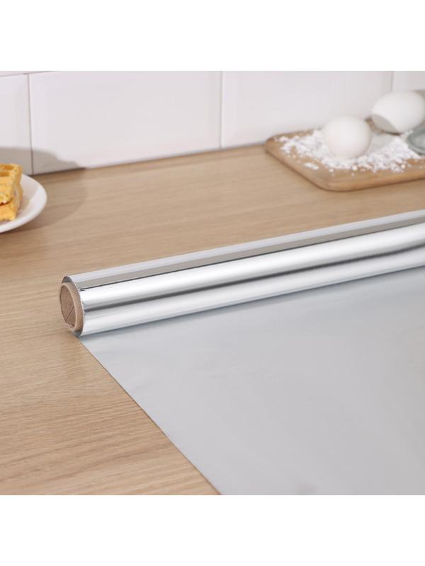 Фольга алюминиевая Доляна, 29см х 5м, 14 мкм