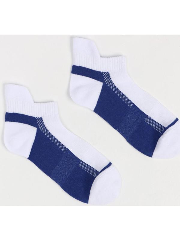 Носки мужские спортивные, цвет белый/синий, размер 29