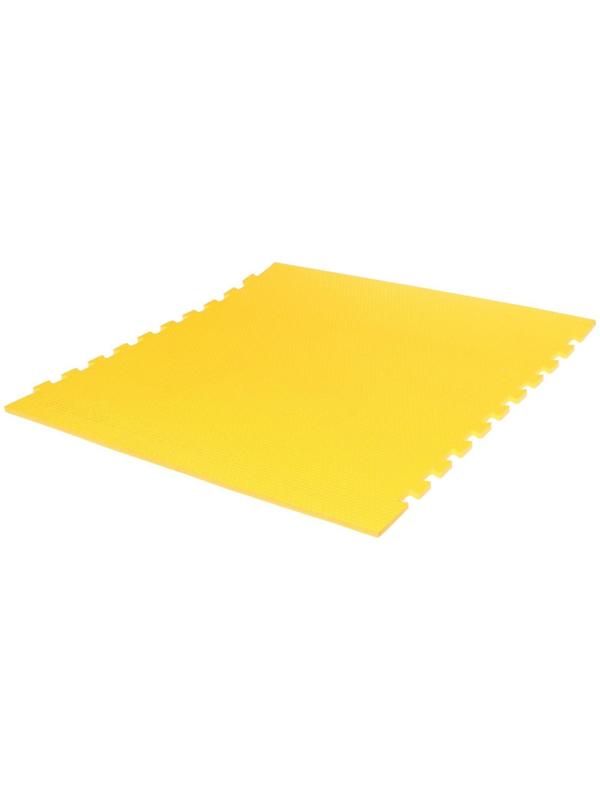 Мягкий пол универсальный «New-накат. Соты», цвет жёлтый, 100 × 100 см, 14 мм, 30 шор