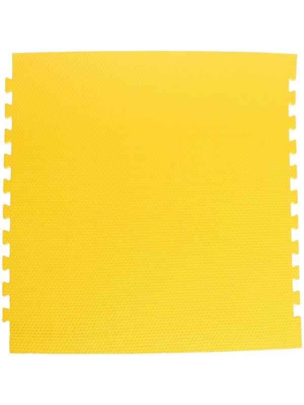 Мягкий пол универсальный «New-накат. Соты», цвет жёлтый, 100 × 100 см, 14 мм, 30 шор