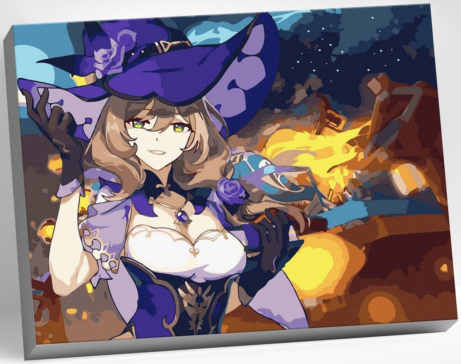 Картина по номерам 30 × 40 см «Геншин» «Лиза» 23 цвета