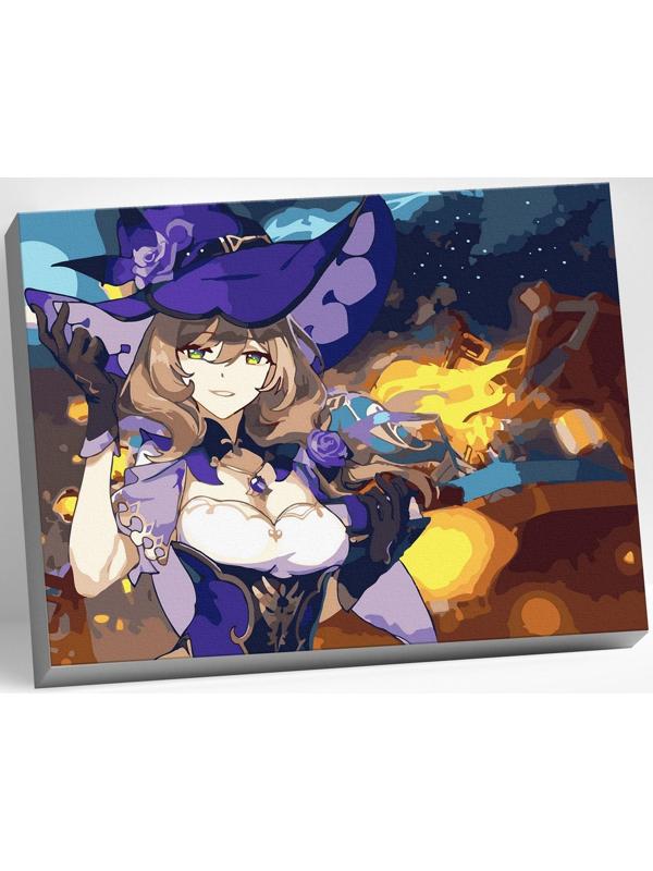 Картина по номерам 30 × 40 см «Геншин» «Лиза» 23 цвета