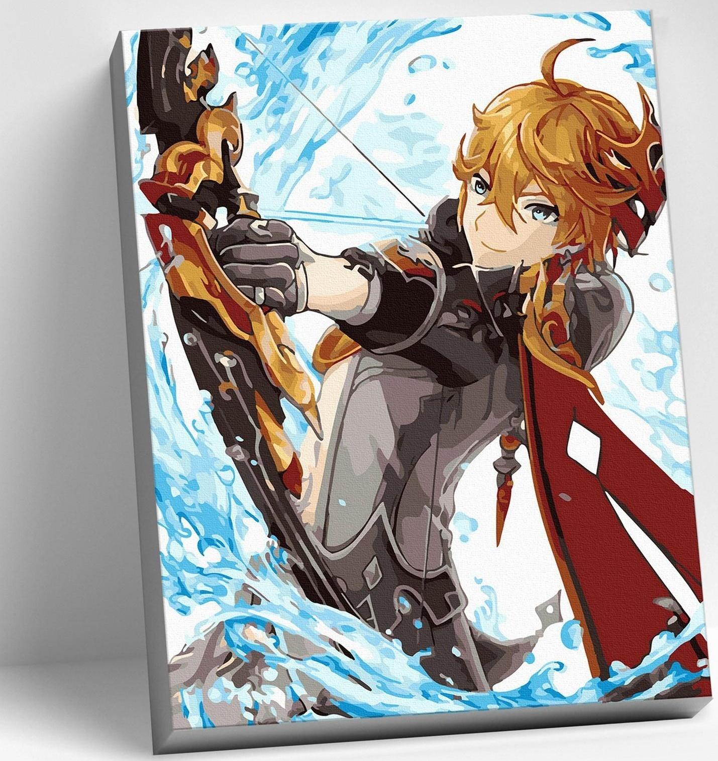 Картина по номерам 30 × 40 см «Геншин» «Тарталья» 22 цвета