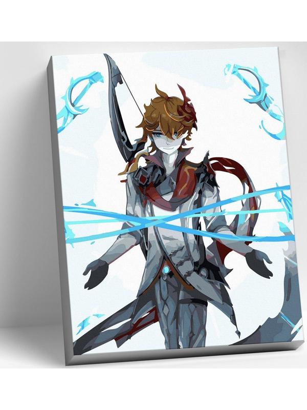 Картина по номерам 30 × 40 см «Геншин» «Тарталья» 19 цветов