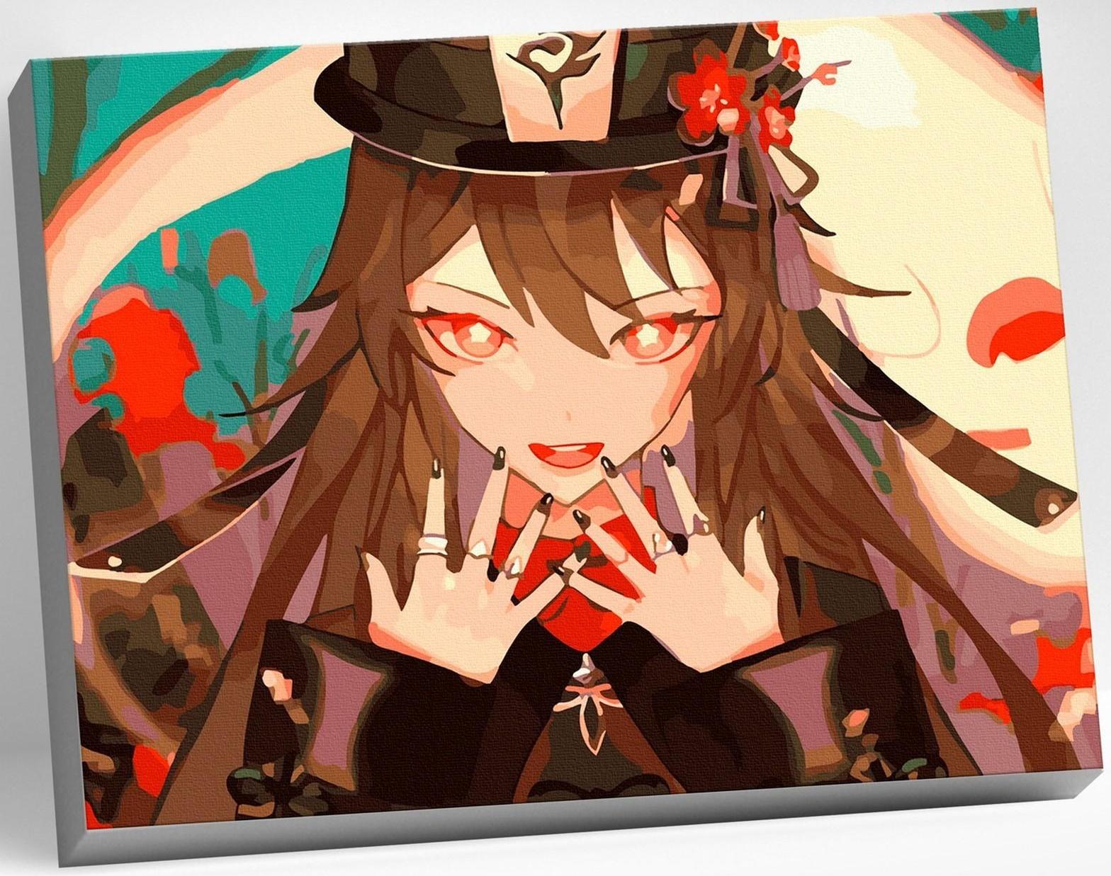 Картина по номерам 30 × 40 см «Геншин» «Ху Тао» 23 цвета