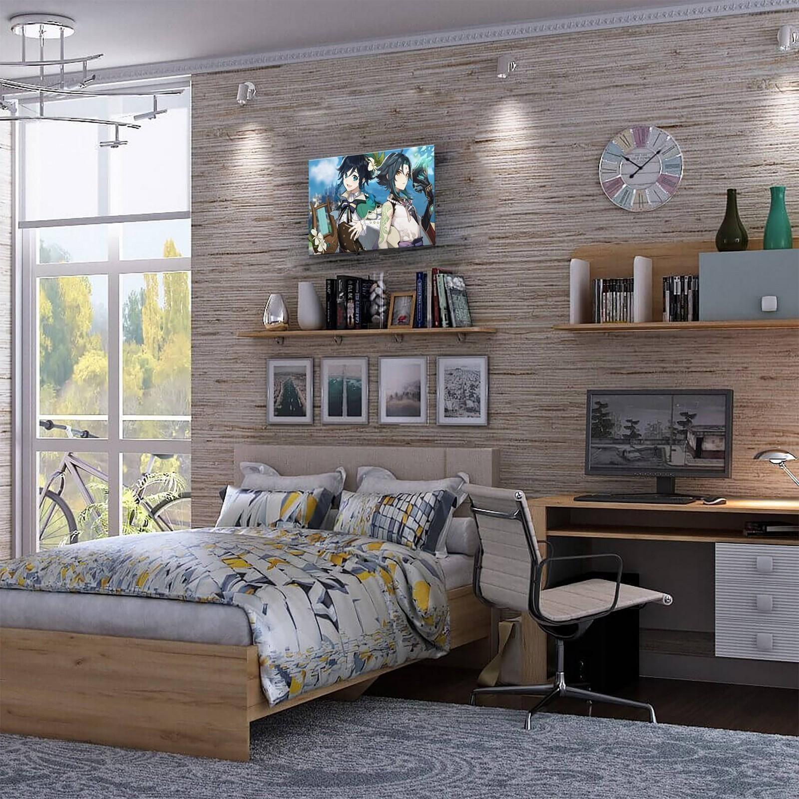 Картина по номерам 30 × 40 см «Геншин» «Венти и Сяо» 24 цвета