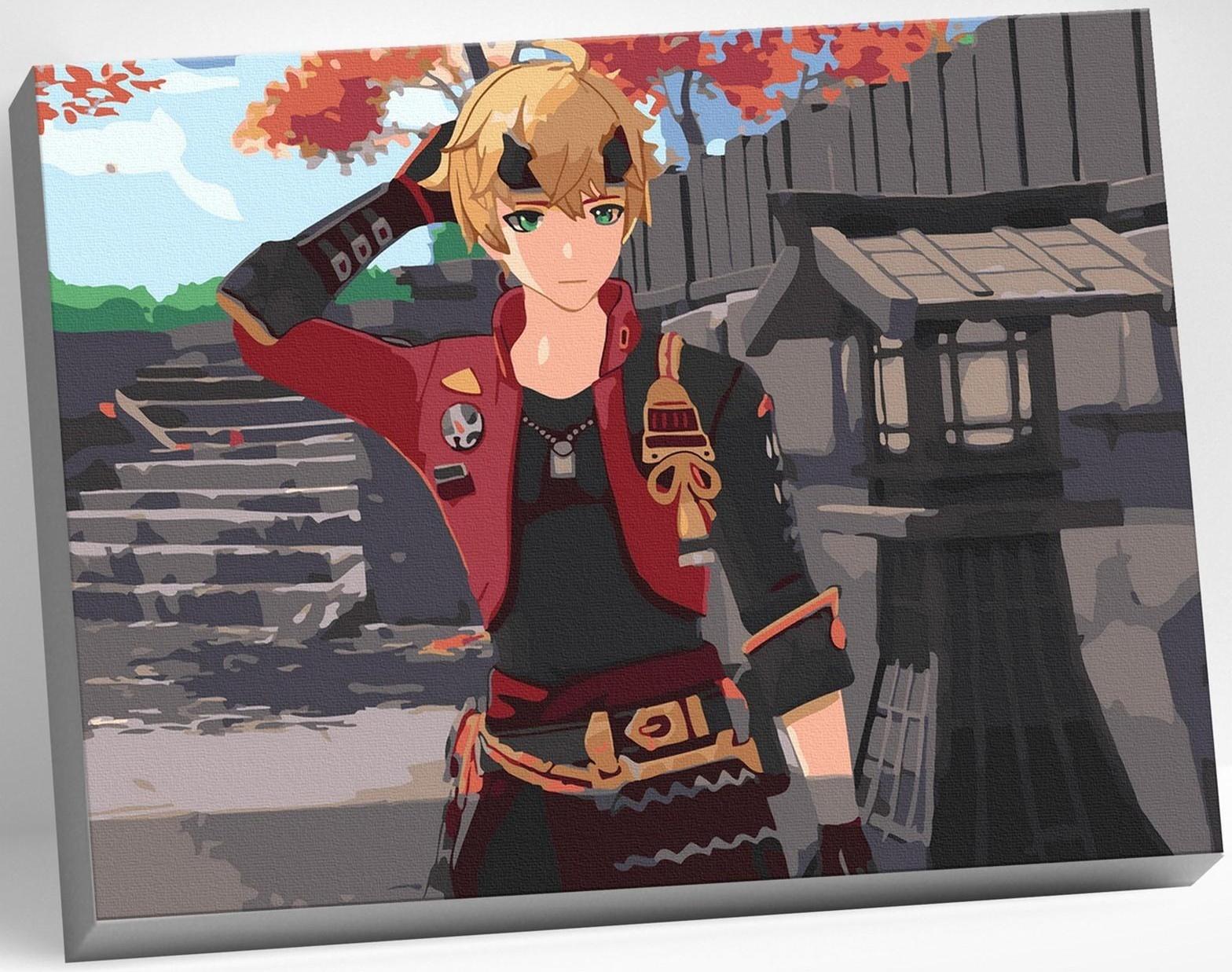 Картина по номерам 30 × 40 см «Геншин» «Тома» 23 цвета