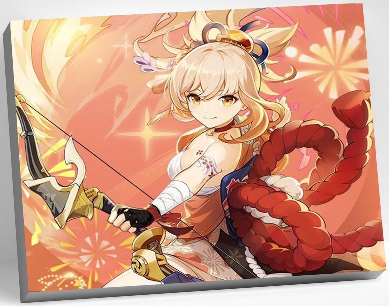 Картина по номерам 30 × 40 см «Геншин» «Ёимия» 24 цвета