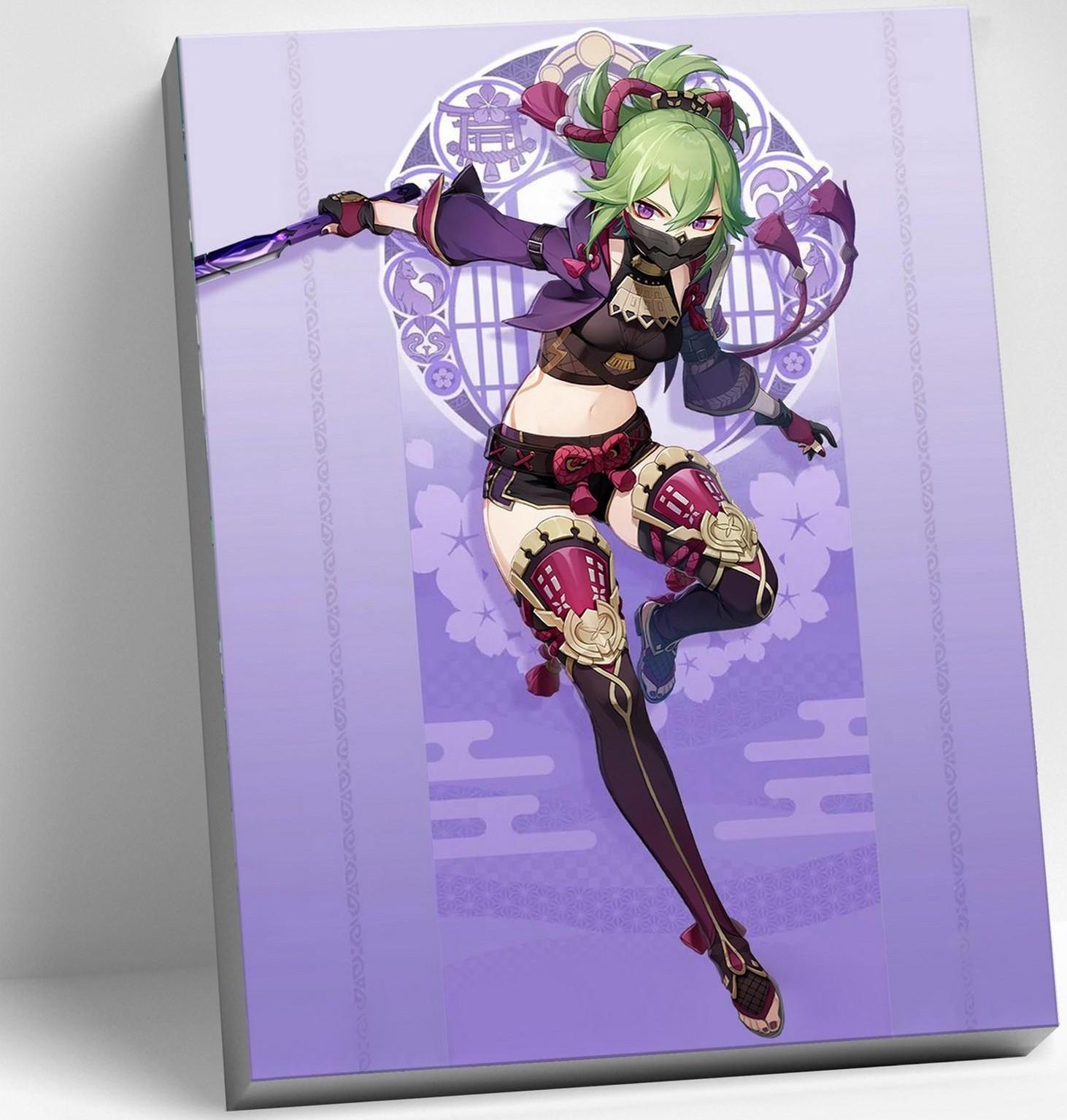 Картина по номерам 30 × 40 см «Геншин» «Куки Синобу» 20 цветов