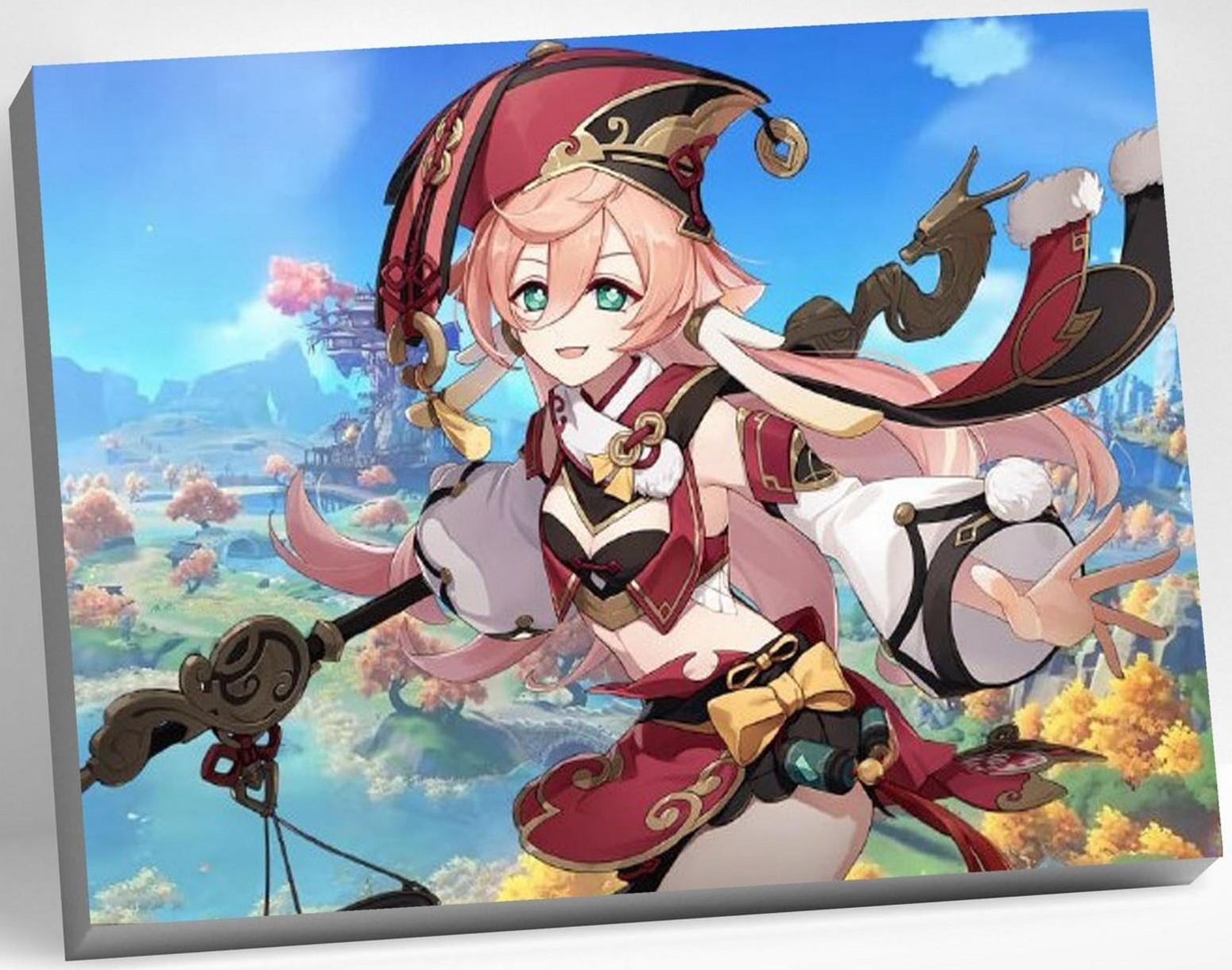 Картина по номерам 30 × 40 см «Геншин» «Янь Фэй» 29 цветов