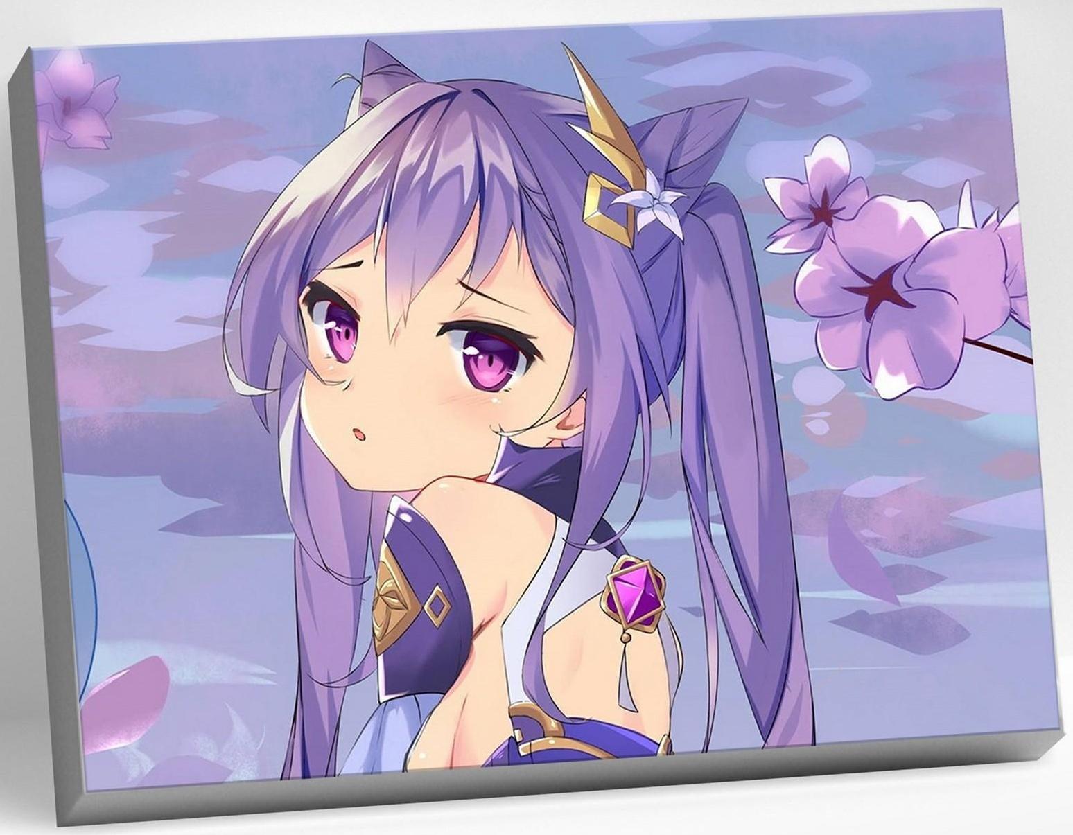 Картина по номерам 30 × 40 см «Геншин» «Кэ Цин» 21 цвет