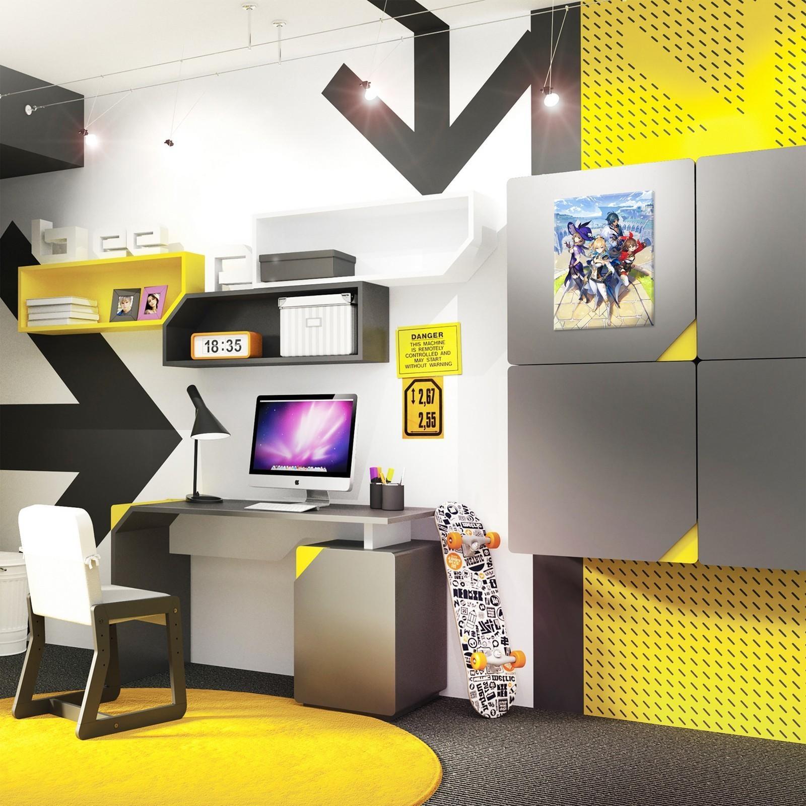 Картина по номерам 30 × 40 см «Геншин» «Лиза, Кэйа, Эмбер, Джинн» 36 цветов