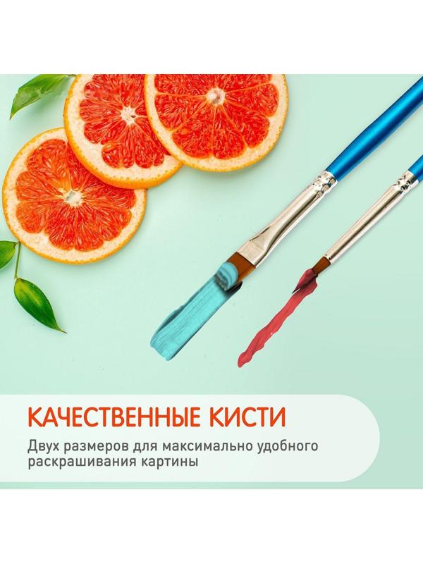 Картина по номерам 35 × 88 см «Панно. Кот-самурай» 15 цветов