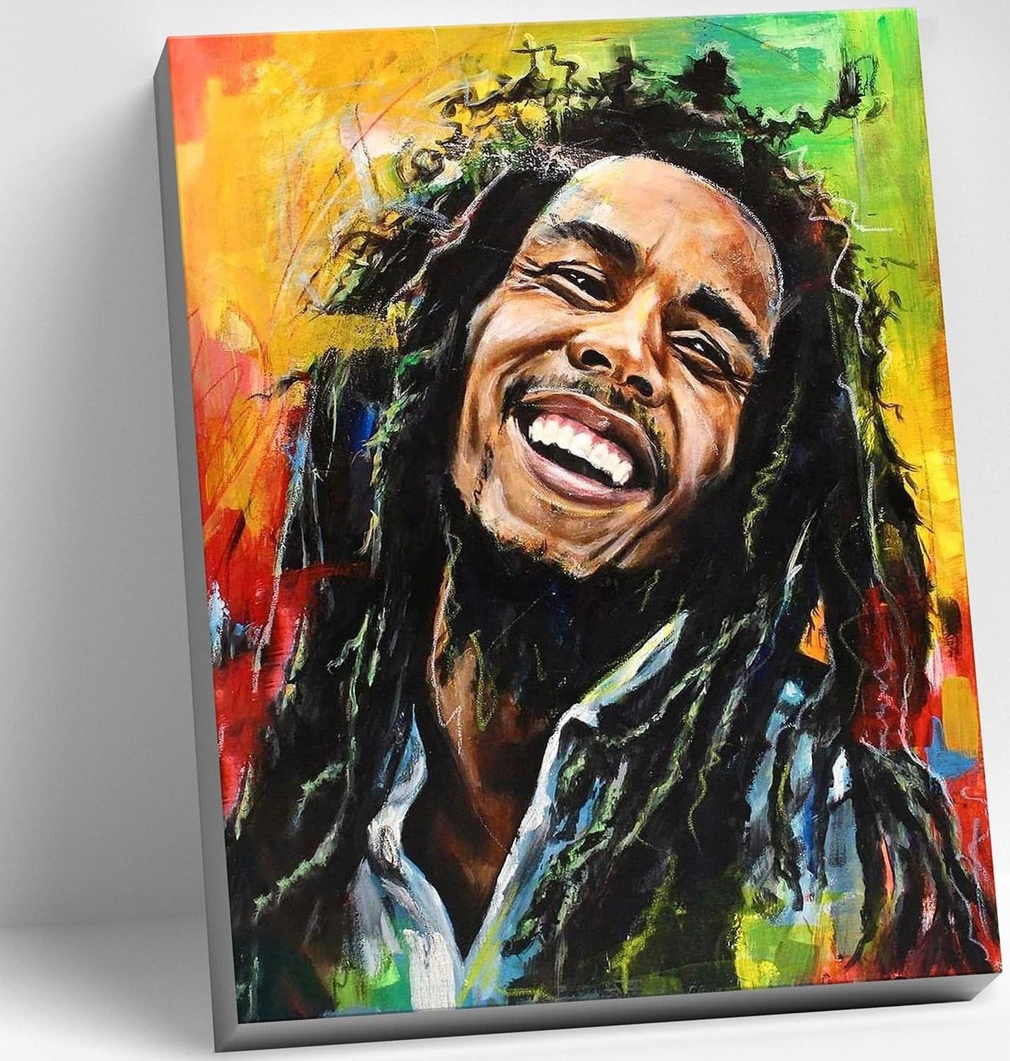 Картина по номерам 40 × 50 см «Боб Марли» 26 цветов